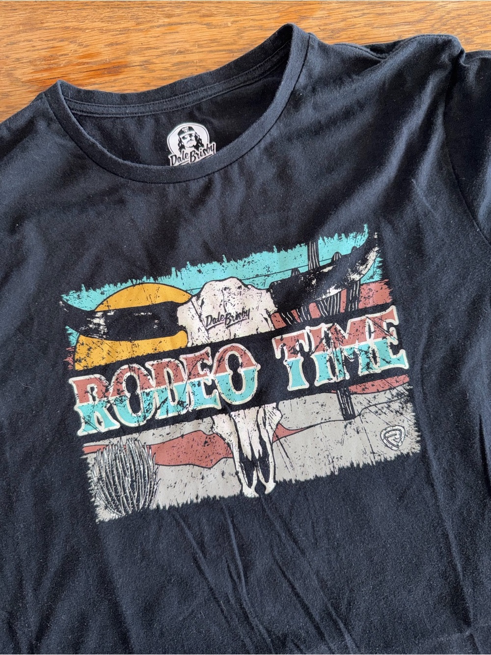 Dale Brisby of Rock & Roll Denim 'Rodeo Time' Graphic Tee - Black